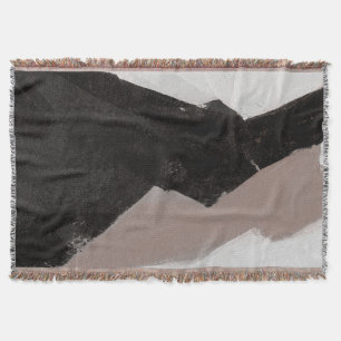 Gemengde media schilderen, minimalistisch abstract deken