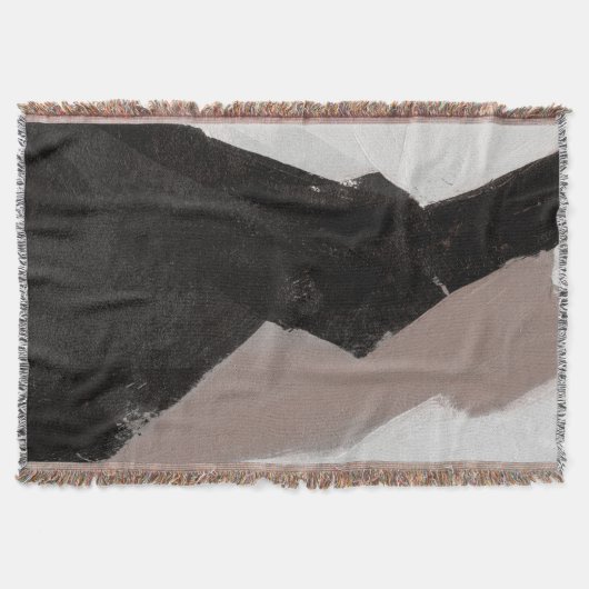 Gemengde media schilderen, minimalistisch abstract deken (Voorkant)