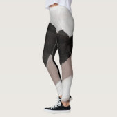 Gemengde media schilderen, minimalistisch abstract leggings (Links)