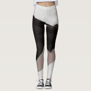 Gemengde media schilderen, minimalistisch abstract leggings