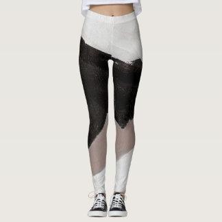 Gemengde media schilderen, minimalistisch abstract leggings