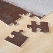 Gemengde media schilderen, minimalistisch abstract legpuzzel (Zijkant)