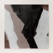 Gemengde media schilderen, minimalistisch abstract legpuzzel (Horizontaal)
