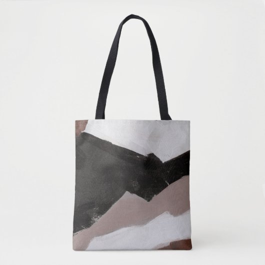 Gemengde media schilderen, minimalistisch abstract tote bag (Voorkant)