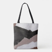 Gemengde media schilderen, minimalistisch abstract tote bag (Achterkant)