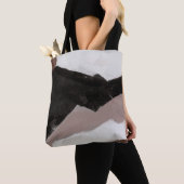 Gemengde media schilderen, minimalistisch abstract tote bag (Dichtbij)