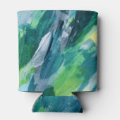 Gemengde media schilderij artistiek ontwerp blikjeskoeler (Achterkant)