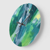 Gemengde media schilderij artistiek ontwerp grote klok (Hoek)