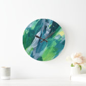 Gemengde media schilderij artistiek ontwerp grote klok (Huis)