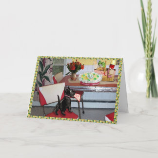 Gemengde media Schotse Terriër bedankkaart