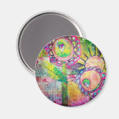 Gemengde media tuinmagneet magneet (Voorkant / Achterkant)