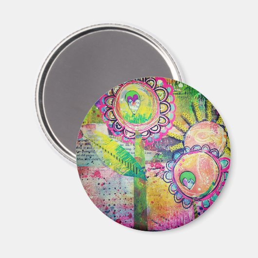 Gemengde media tuinmagneet magneet (Voorkant / Achterkant)