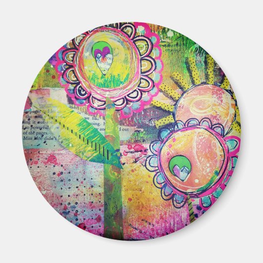 Gemengde media tuinmagneet magneet (Voorkant)