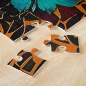 Gemengde media voor vrouwen en vlinders legpuzzel (Zijkant)