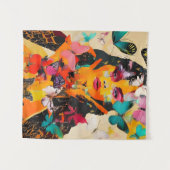 Gemengde media voor vrouwen en vlinders wandkleed (Voorkant (horizontaal))