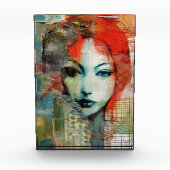 Gemengde Media Vrouw Collage Fotoblokken (Voorkant)