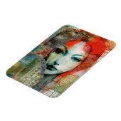 Gemengde Media Vrouw Collage Magneet (Linkerzijde)