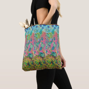 Gemengde mediakopten tote bag
