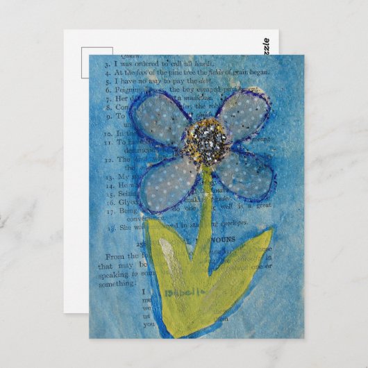 Gemengde mediastloer briefkaart (Voorkant / Achterkant)