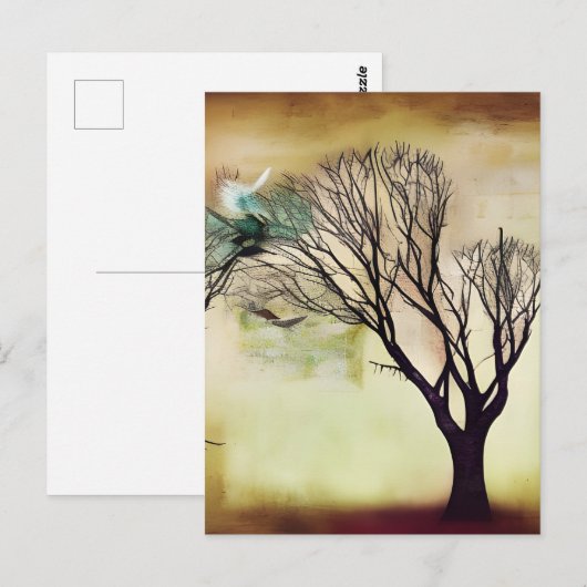 Gemengde mediastructuur briefkaart (Voorkant / Achterkant)