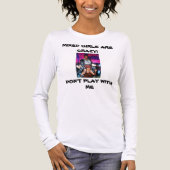 GEMENGDE MEISJES ZIJN GEEK Tri-Blend SHIRT (Voorkant volledig)