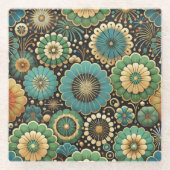 gemengde melodie glazen onderzetter (Voorkant)