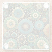 gemengde melodie glazen onderzetter (Achterkant)