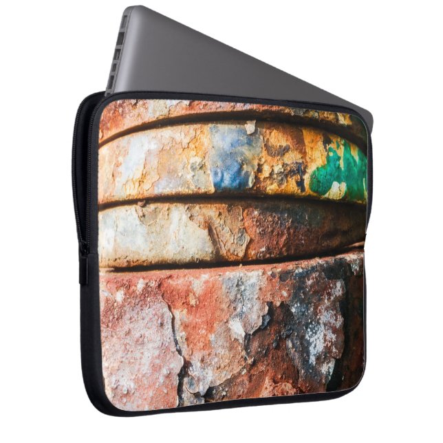 gemengde metaalrace om taart laptop sleeve (Voorkant Rechts)