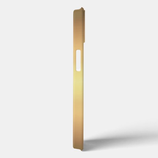 Gemengde metalen 3-D Gold-monogram Case-Mate iPhone Case (Achterkant / Rechts)