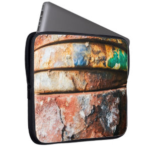 gemengde metalen race naar taart laptop sleeve