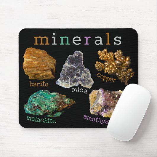 Gemengde mineralen Natuur Muismat (Met muis)