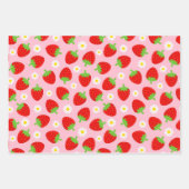 Gemengde Moppige Zomer Aardbeien Inpakpapier Vel (Voorkant 2)