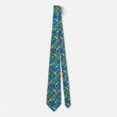 Gemengde paisley bloemen patronen stropdas (Voorkant)