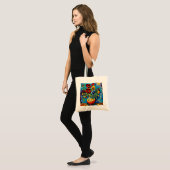 Gemengde Pansies in vaas Tote Bag (Voorkant (model))