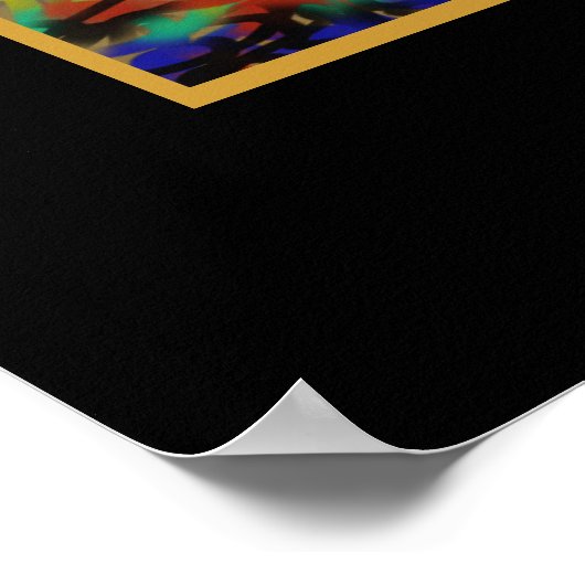 Gemengde pasta's Abstract ontwerp Poster (Hoek)