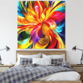 Gemengde pedalen canvas afdruk (Insitu (Slaapkamer))