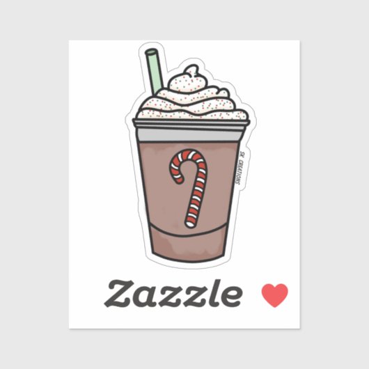 Gemengde pepermunt Mocha Sticker (Vel)