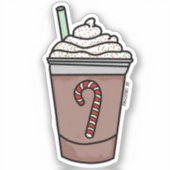 Gemengde pepermunt Mocha Sticker (Voorkant)