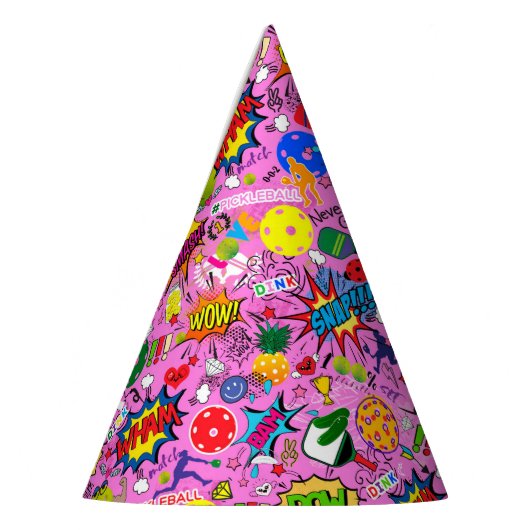 😍 gemengde pickleball roze feesthoedjes (Links)