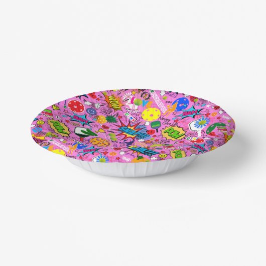 😍 gemengde pickleball roze papieren kommen (Gebogen)