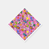 😍 gemengde pickleball roze servet (Hoek)