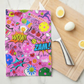 😍 gemengde pickleball roze theedoek (Quarter Fold)