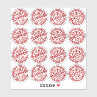 Gemengde plaat - "Certified" Naughty and Nice Sticker