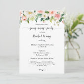 Gemengde pony's die weggaan foto kaart (Staand voorkant)