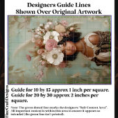 Gemengde Ras Vrouw, Bloemen Hoofdadres CP1 Decoupa Tissuepapier