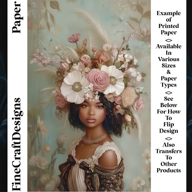 Gemengde Ras Vrouw, Bloemen Hoofdtooi CP1 Craft Pa (Creator heeft geüpload)