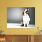 Gemengde rashond, close-up canvas afdruk (Insitu (Woonkamer))