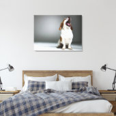 Gemengde rashond, close-up canvas afdruk (Insitu (Slaapkamer))