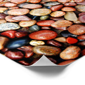 Gemengde Rocks Red Stone Lakeshore Poster Afdrukke (Hoek)