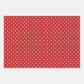 Gemengde rode witte Patronen Stripes Gingham Polka Inpakpapier Vel (Voorkant 3)